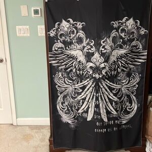 37 inches wide X 59 inches long wall tapestry